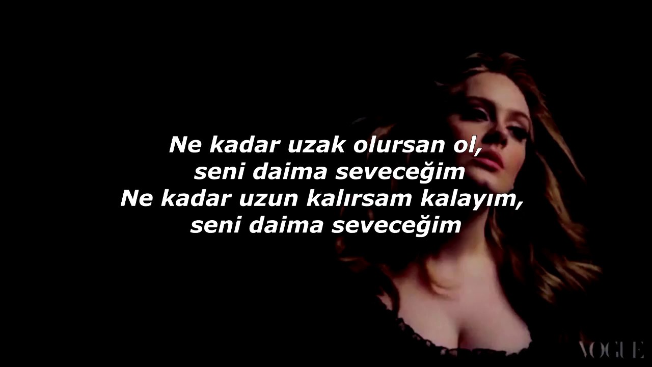 Adele - Love Song (Türkçe Çeviri)