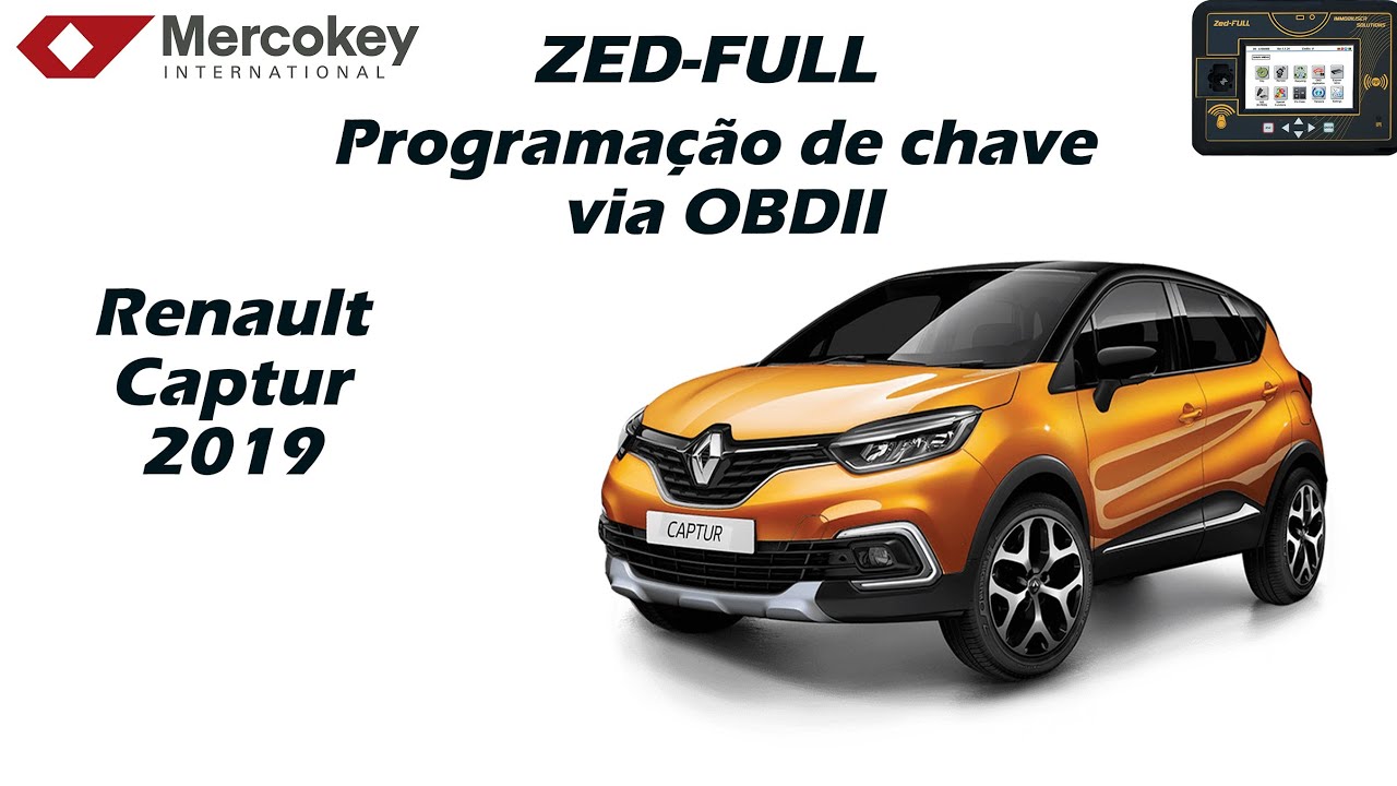Programação de cartão keyless Renault Captur 2019