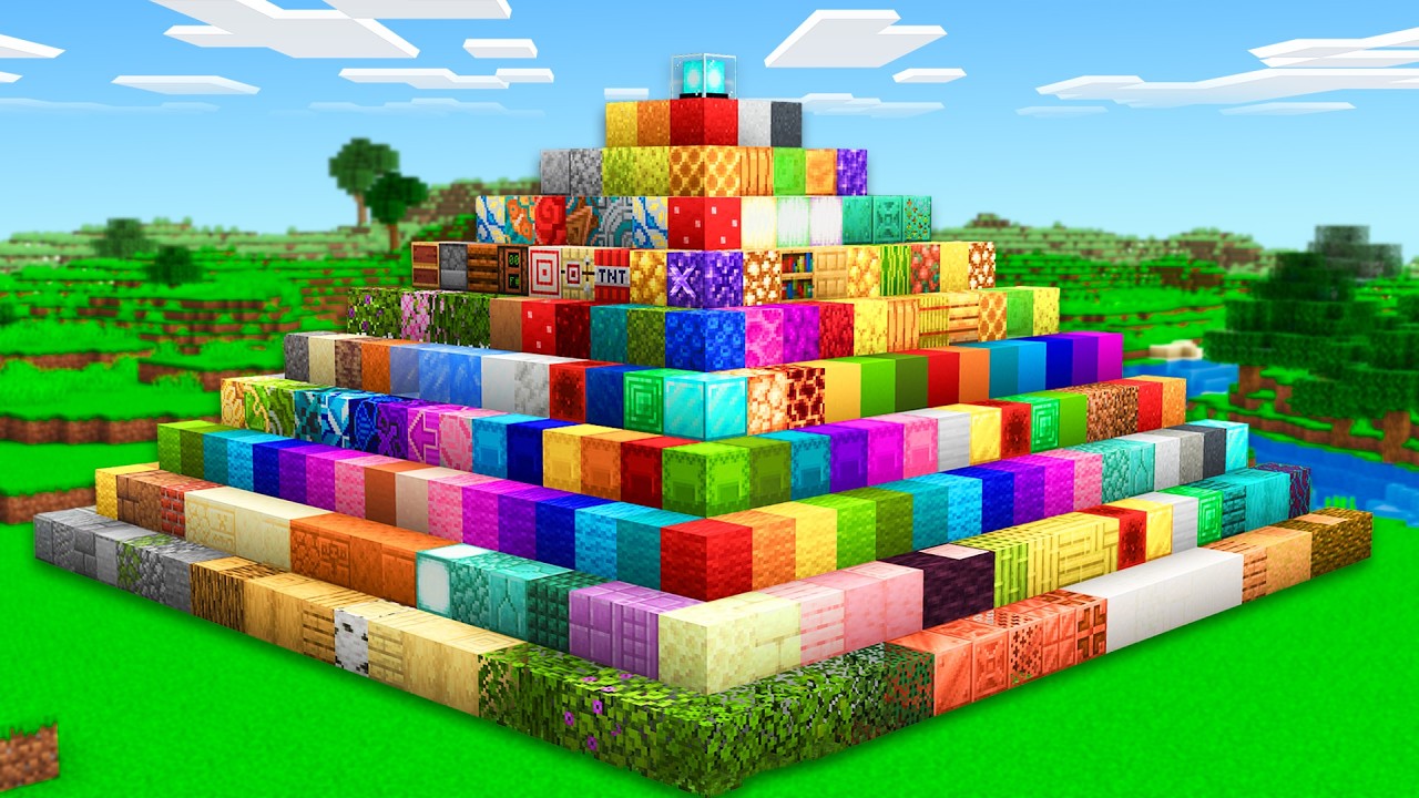Я построил маяк из КАЖДОГО БЛОКА в Minecraft