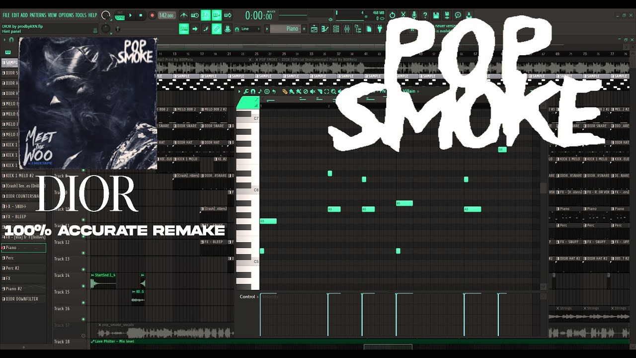 POP SMOKE - DIOR  (FL Studio Remake 100% Accurate) | Link in the Description | prodbyRXN