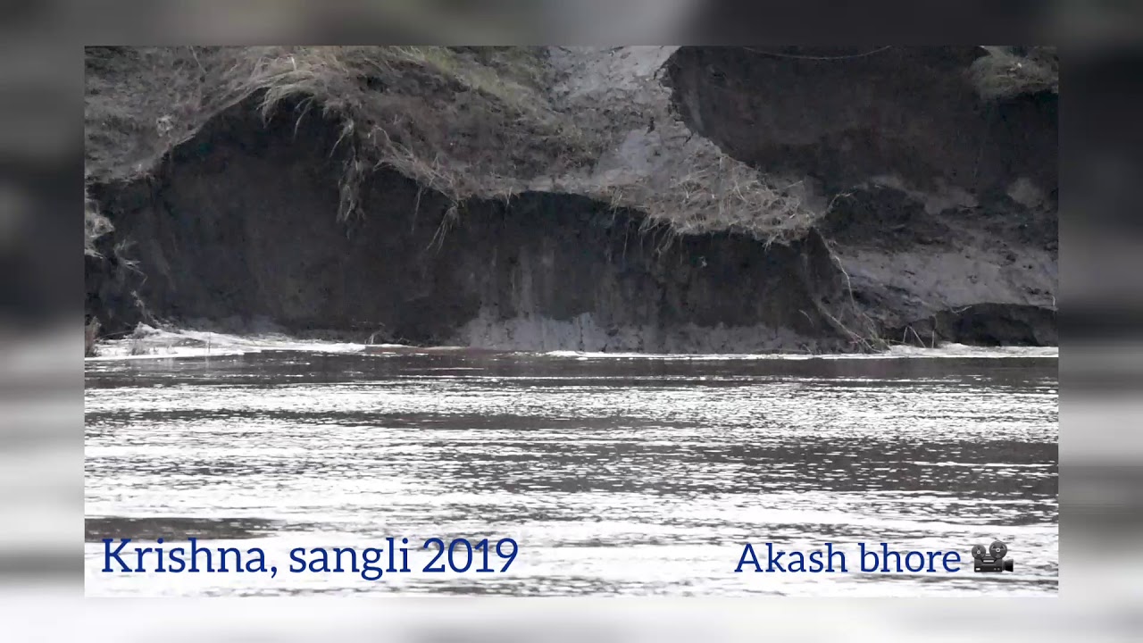 Krishna river flood effects #landslide 2019