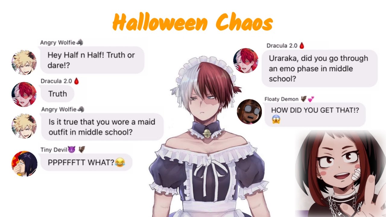 Truth or Dare Class 2A ✨Chaos✨ Halloween and 1k Special🎃 ft.Ships | MHA Texts