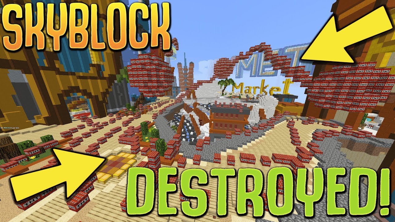 SERVER GOT HACKED & GRIEFED!!! (Minecraft Skyblock) #35