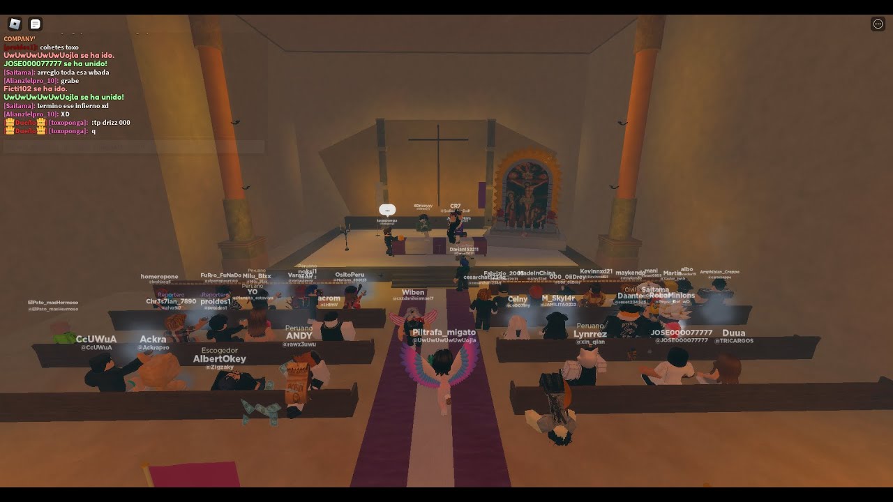 🟣Parte Final de la Procesión del Señor de los Milagros, ingreso a La Catedral Perú City | ROBLOX