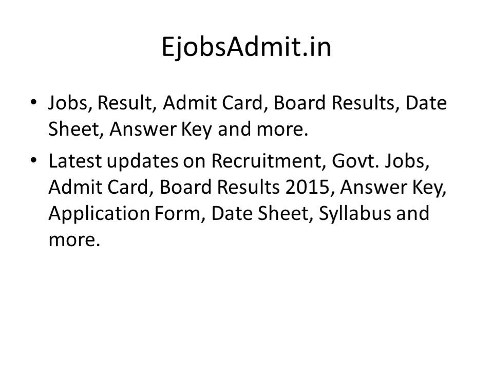 SSC CHSL Admit Card 2015