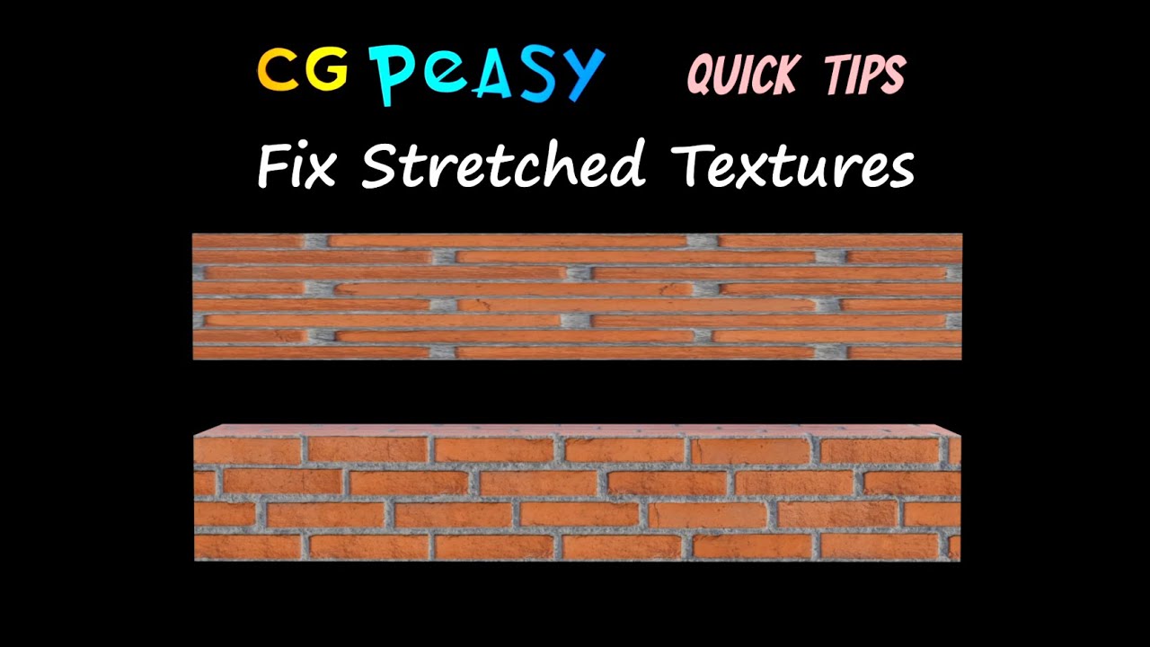 Blender Quick Tips. Fix Stretched Textures