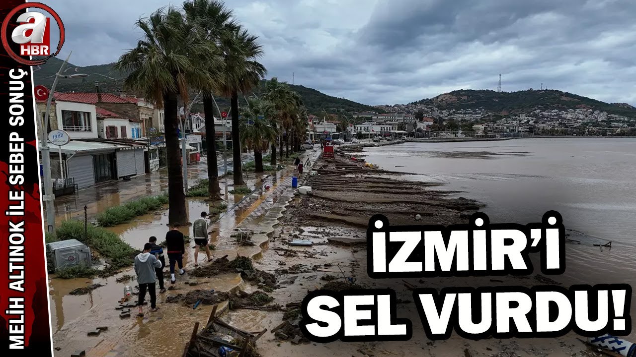 İzmir'i sel bastı, sokaklar parkura döndü! | A Haber