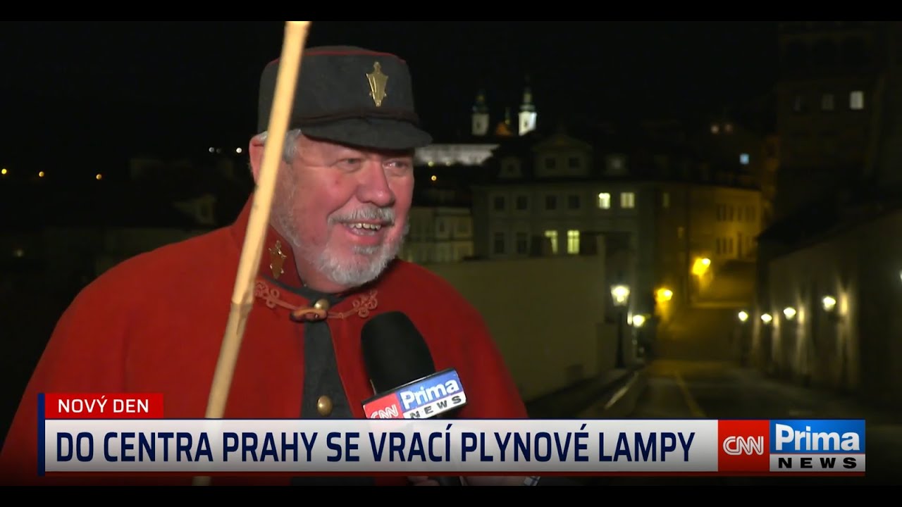 Reportáž CNN Prima News - Historie a současnost plynového osvětlení Prahy