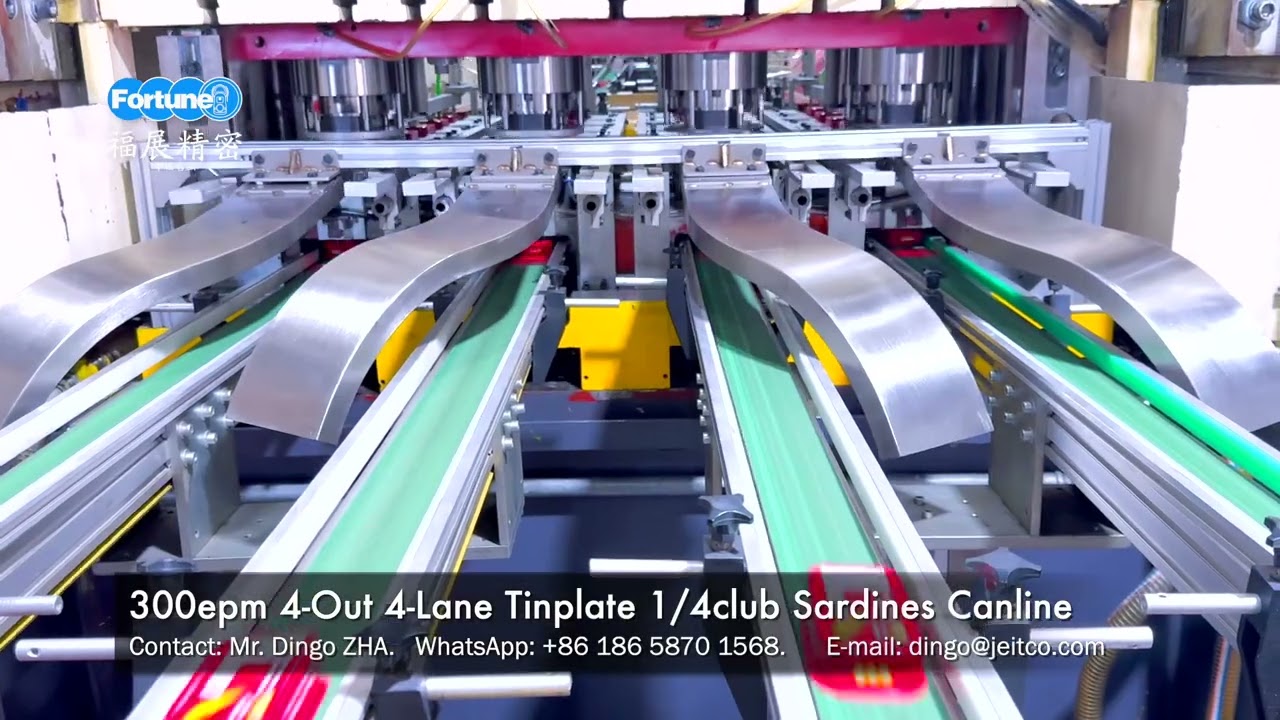 300CANS PER MINUTE OUTPUT SARDINES CANLINE #METALPACKAGE