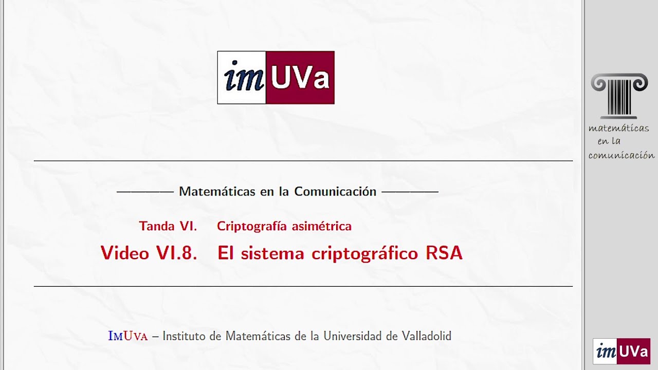 El sistema criptográfico RSA