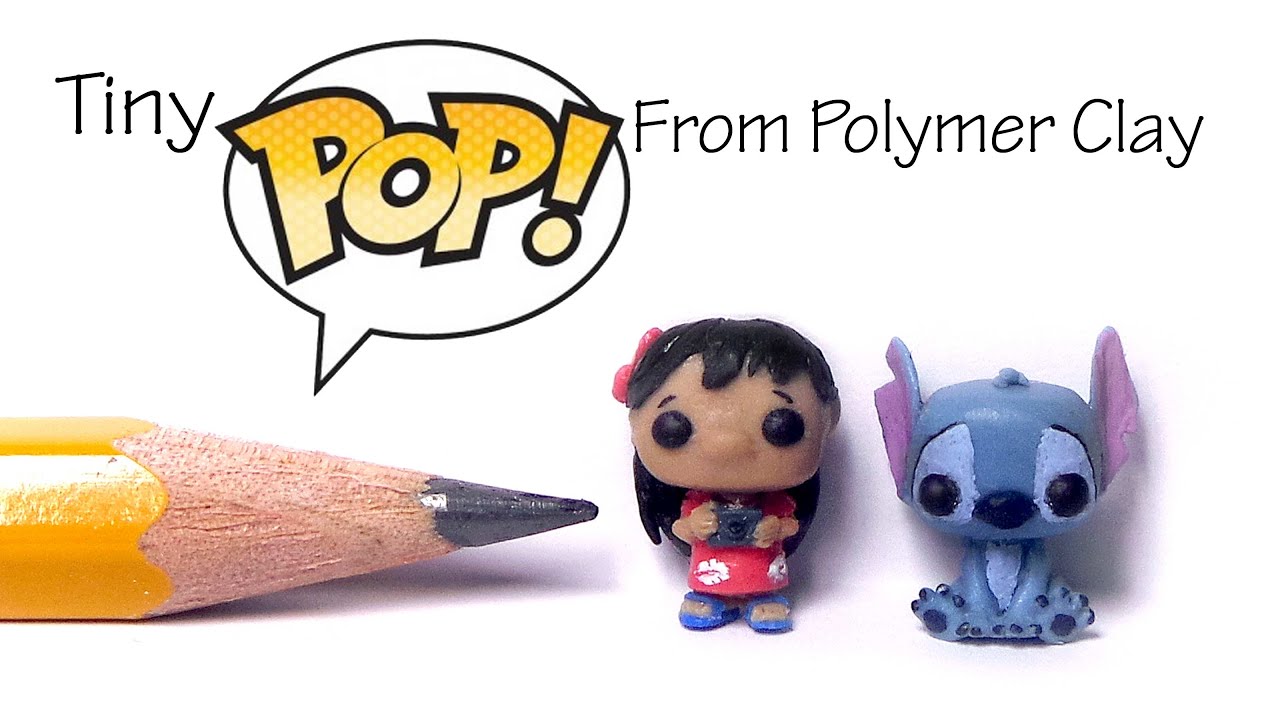 Cute Funko Pop / Pop Vinyl Inspired Polymer Clay Tutorial - Lilo & Stitch