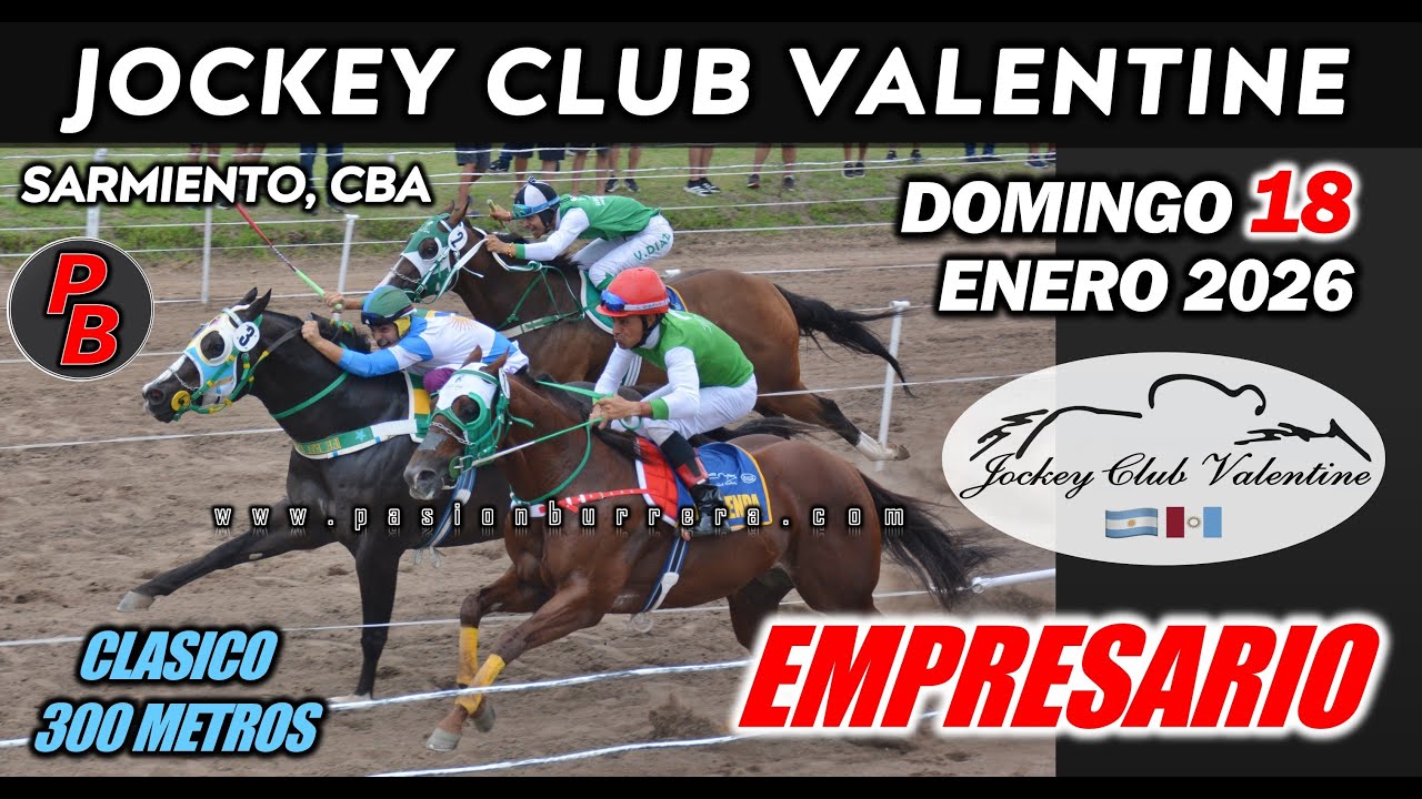 EMPRESARIO: JOCKEY CLUB VALENTINE - SARMIENTO, CORDOBA (18-01-2026)