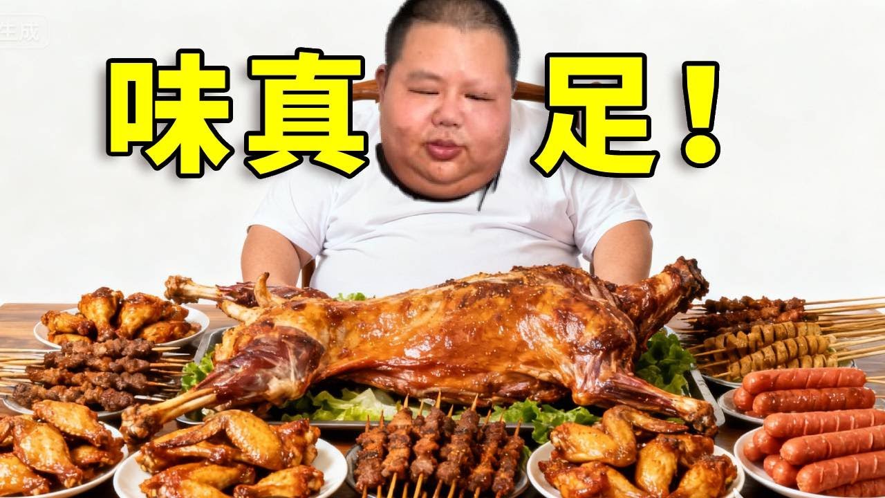 猜猜400斤的良子吃饱了吗？今天是良子梦寐以求的烧烤，胃袋再一次控制住了大脑！#良子大胃袋 #美食 #吃播#良子大胃袋 #大胃王 #吃播