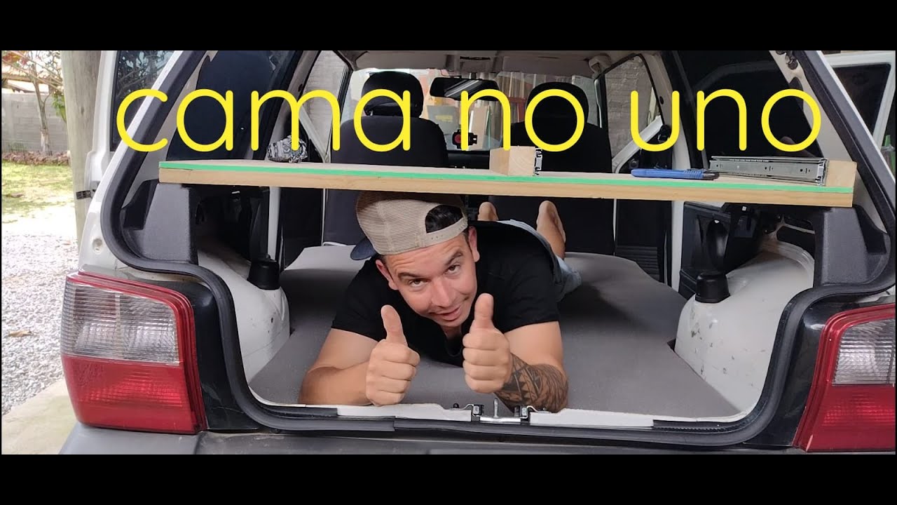 comprei o colchão para cama do fiat uno mille faire! vamos morar no carro!!!