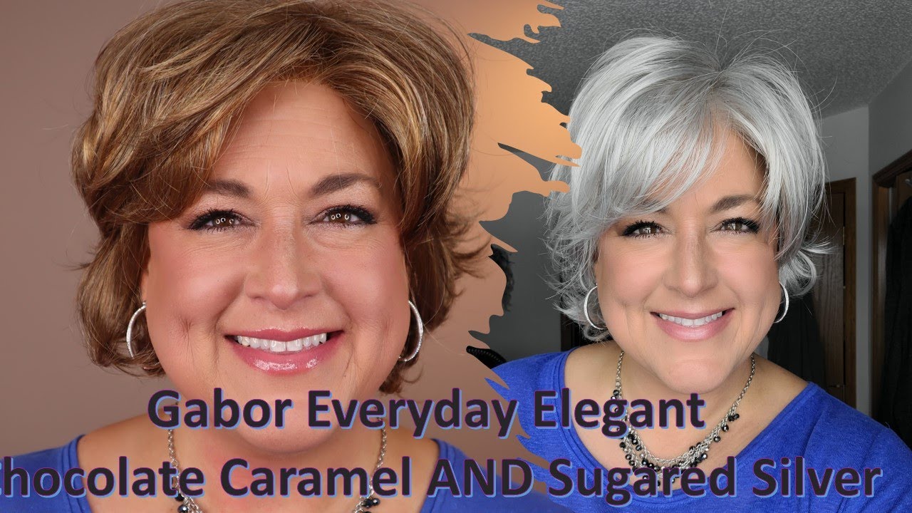 Gabor EVERYDAY ELEGANT in TWO COLORS!  Sugared Silver GL56-60 | Chocolate Caramel GL27-29 Wig Review