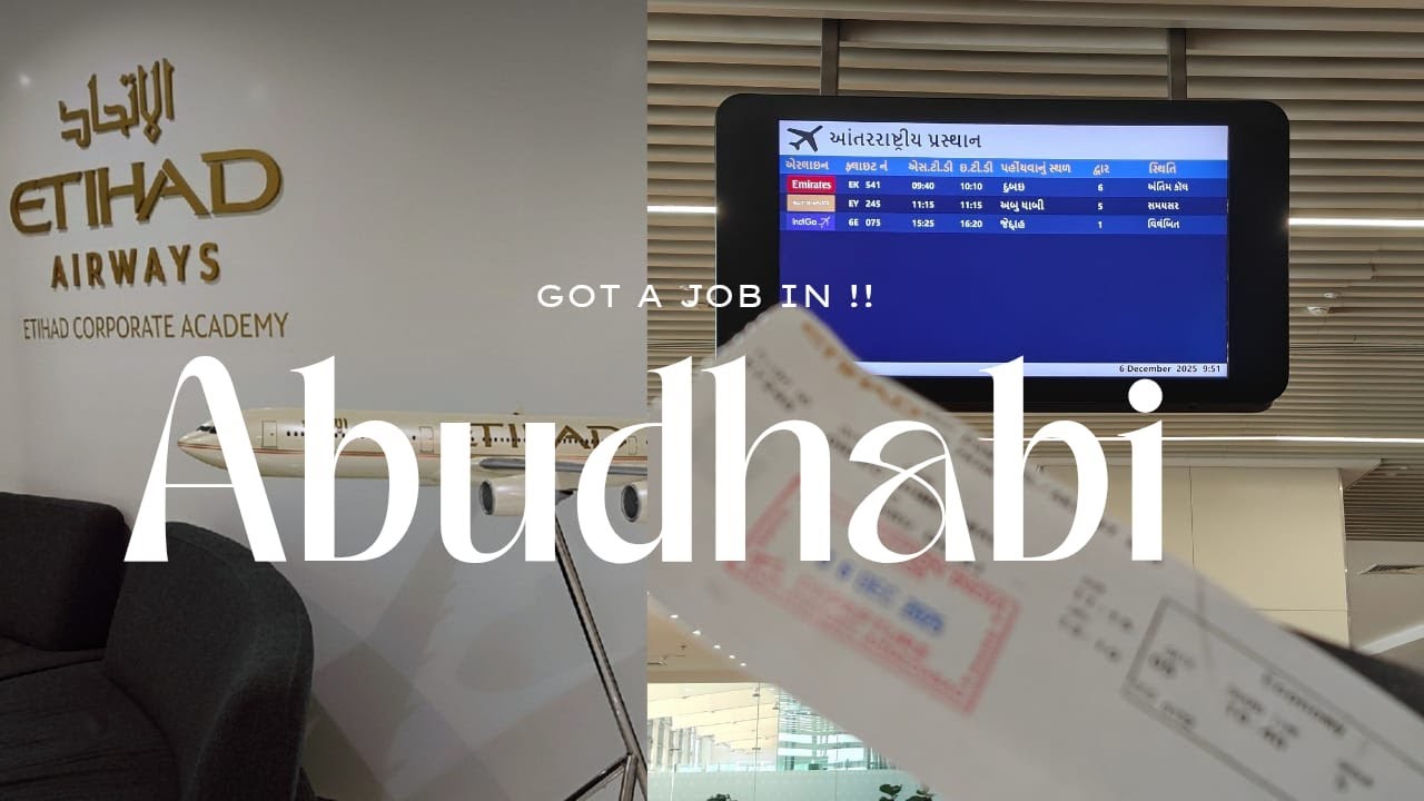  Finally Got Job in Etihad Abu Dhabi 🇦🇪✈️ | New Beginning + Small Room Tour vlog