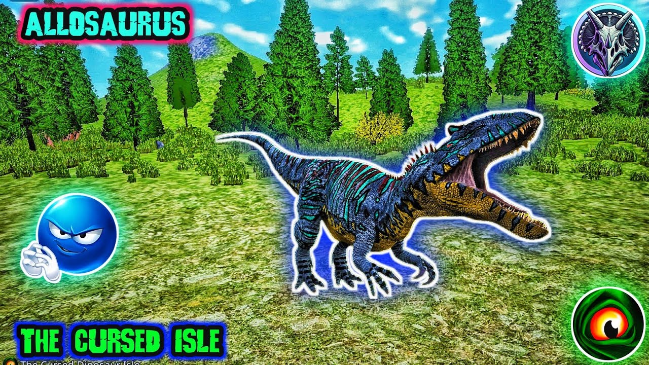 📢 Nunca creí que el Allosaurus en The Cursed Isle fuera uno de los mejores dinosaurios medimos 🔥🚨