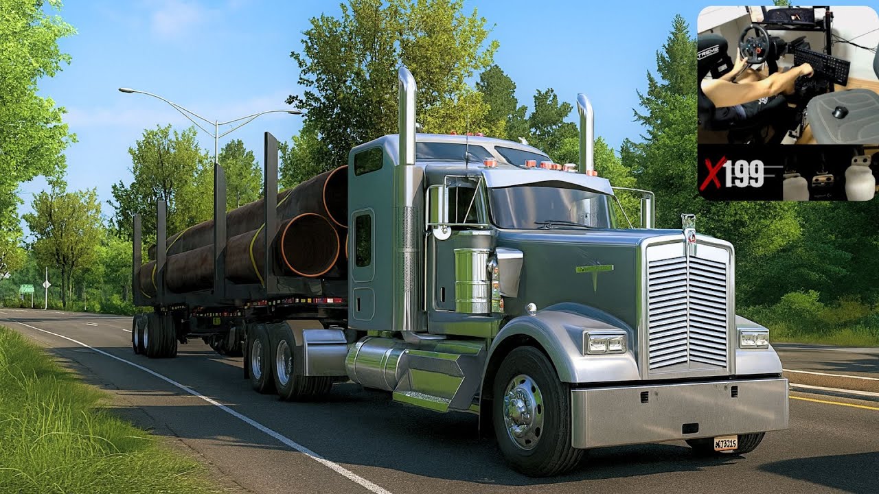 Kenworth T680 - American Truck Simulator | Logitech Steering Wheel / Shifter | ATS 4K