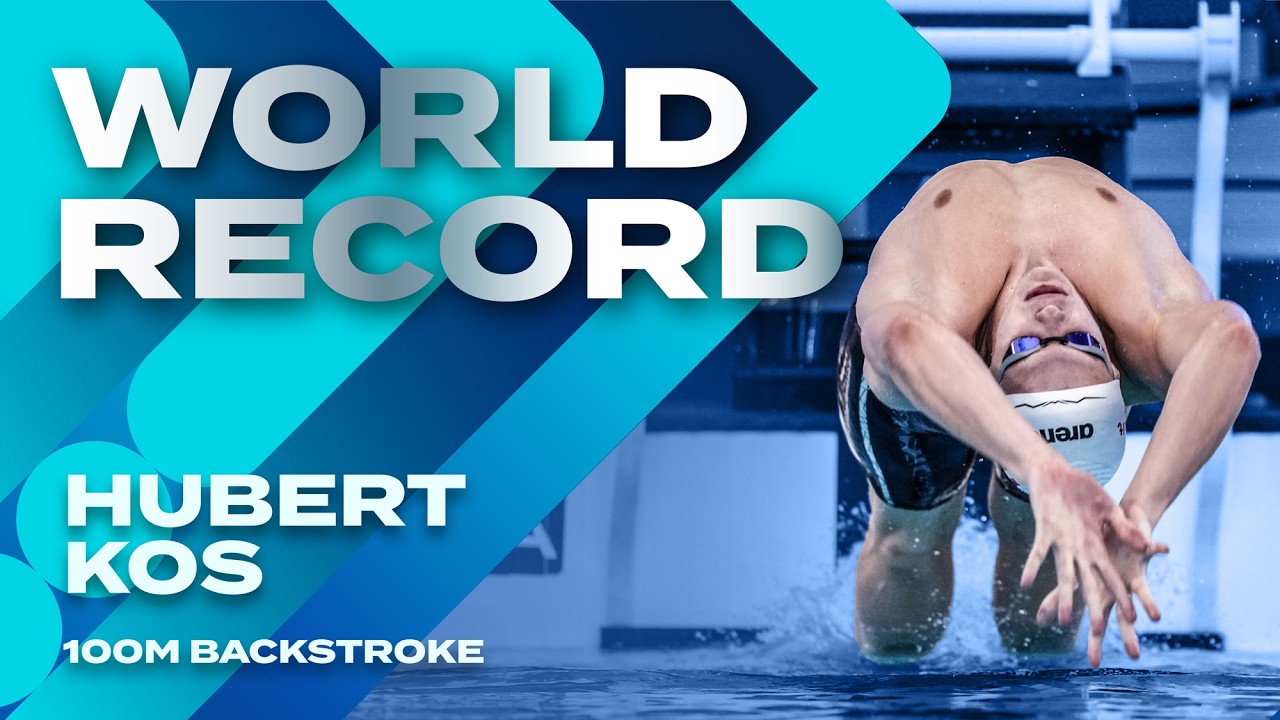 Мировой рекорд! Хуберт Кос проплыл 100 метров на спине за 48,16 секунды | Кубок мира по плаванию ...