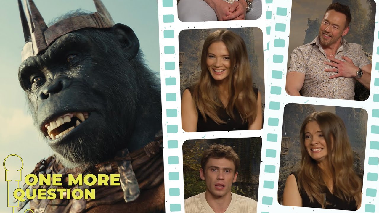 Freya Allan on co-stars looking like Smurfs and fun on set for Kingdom of the Planet of the Apes