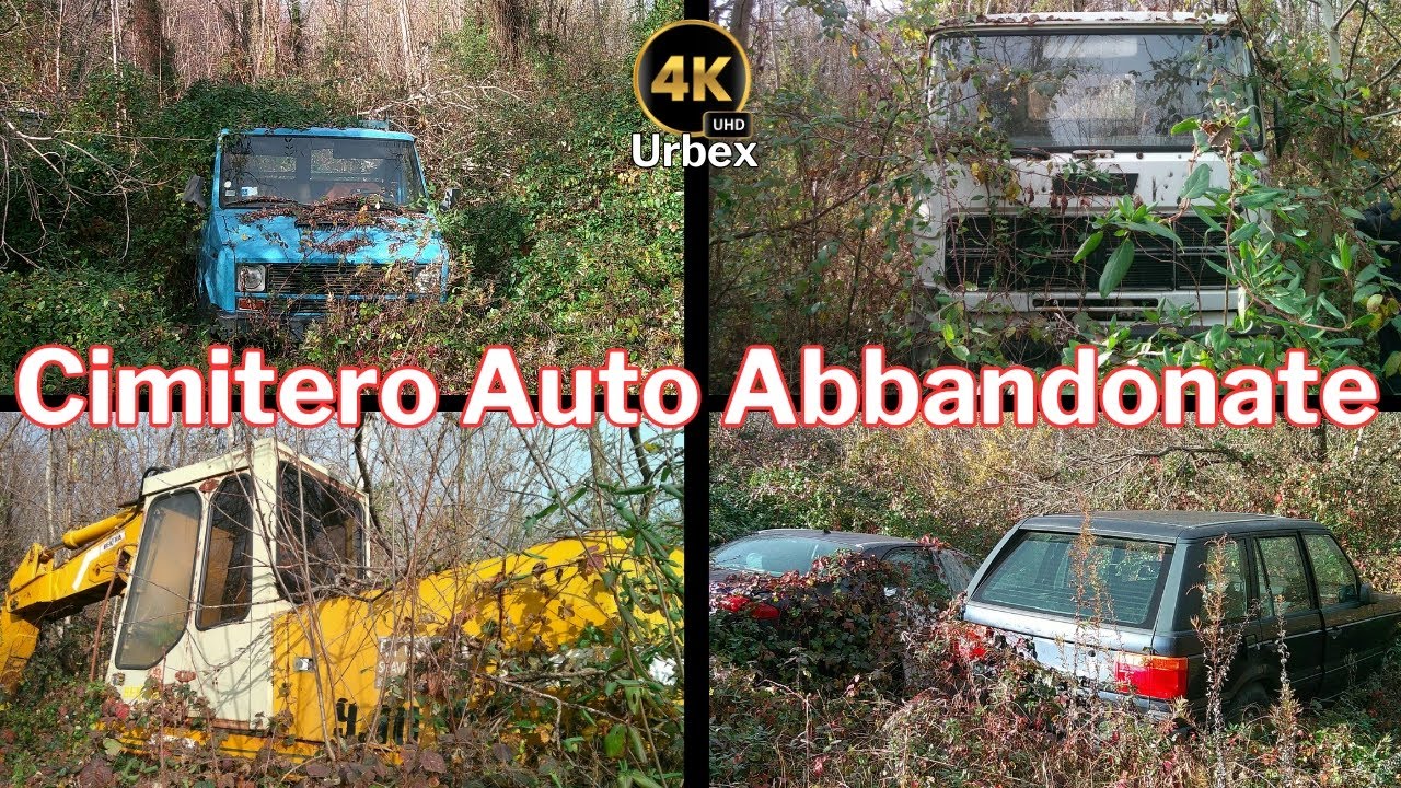 Cimitero Auto Abbandonate: Camion Fiat, Roulotte e Altri Veicoli Abbandonati in Mezzo al Nulla