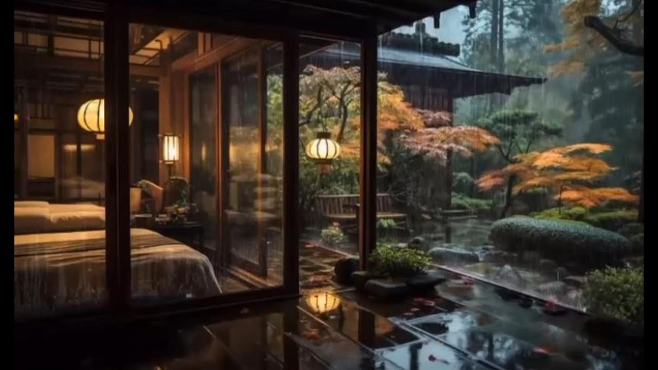 Sleep All Night 🌧️ Steady Night Rain White Noise (11 Hours)