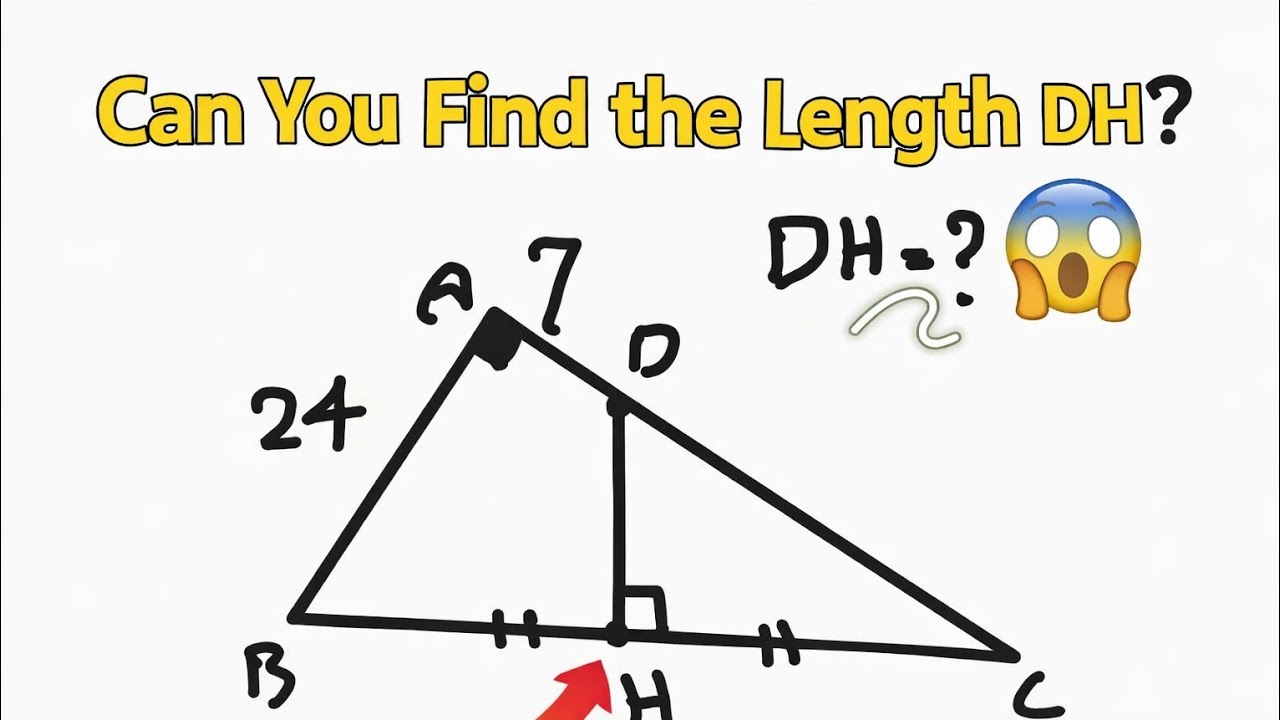 Find the Length of DH | Tricky Geometry Problem Explained