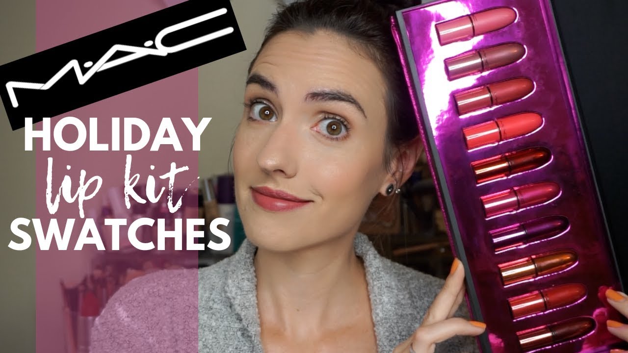 MAC Pretty Shiny Things Collection | Holiday 2018 Lip Kit Lip Swatches + Comparisons