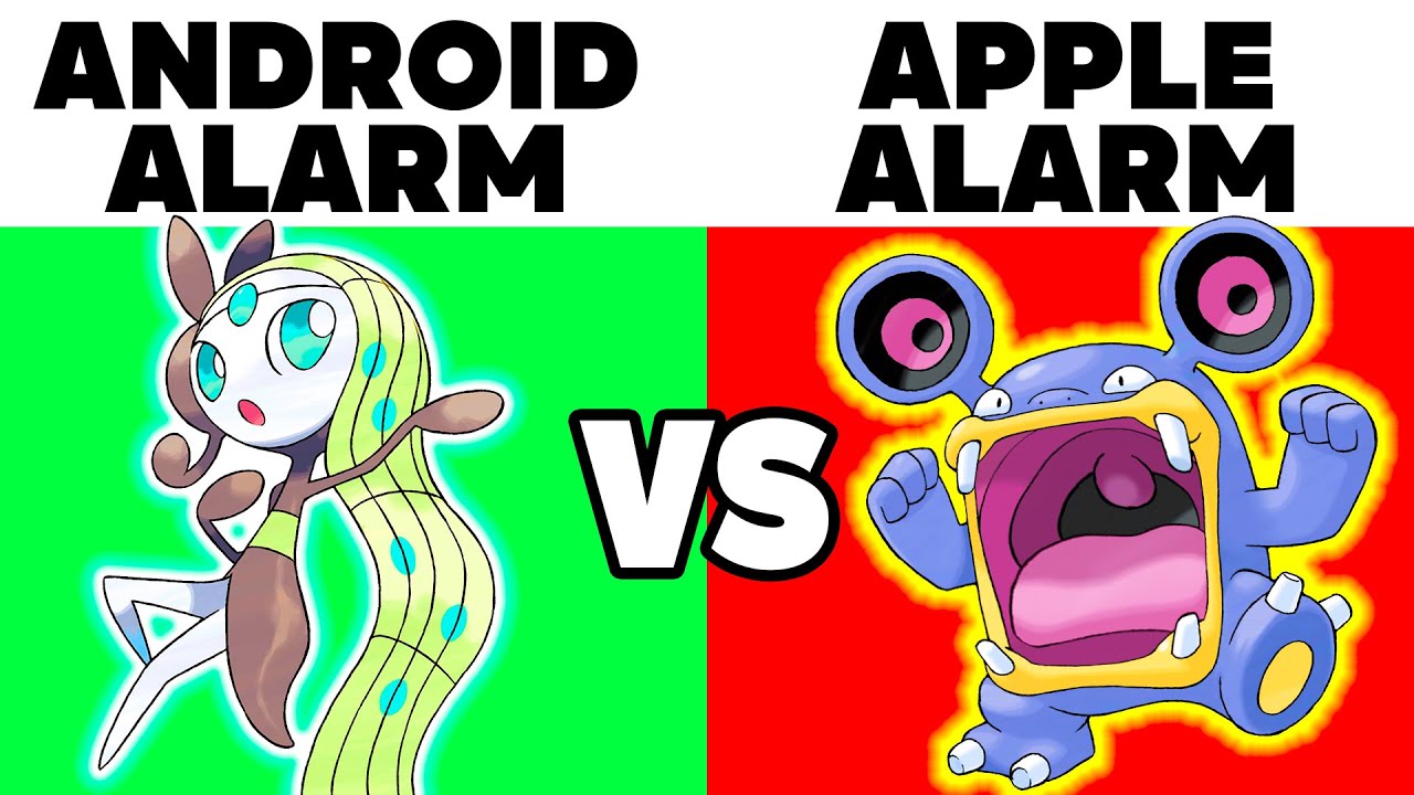 POKEMON MEMES V67 Android Alarm Vs. Apple Alarm
