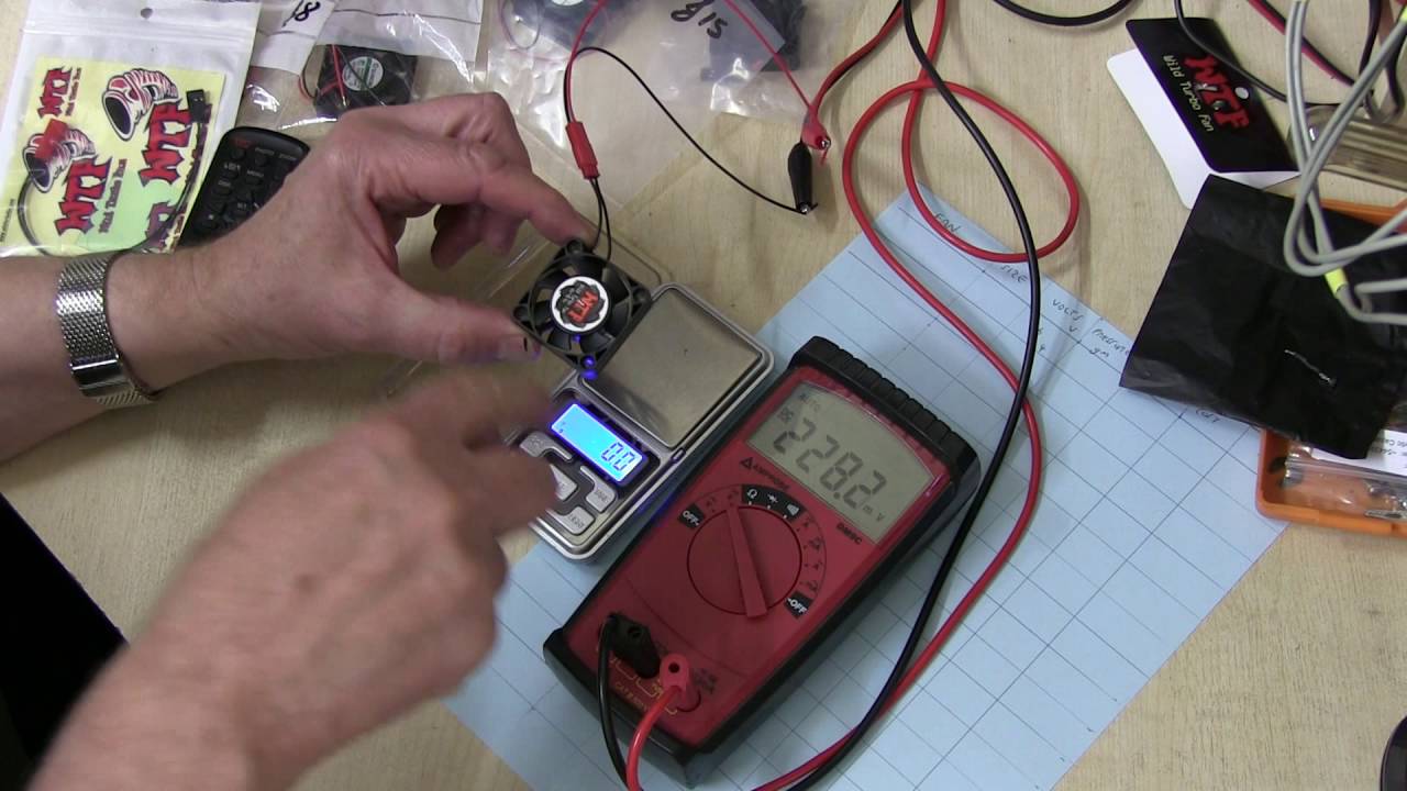 Fans for cooling motors and speed controls. Test and comparison.