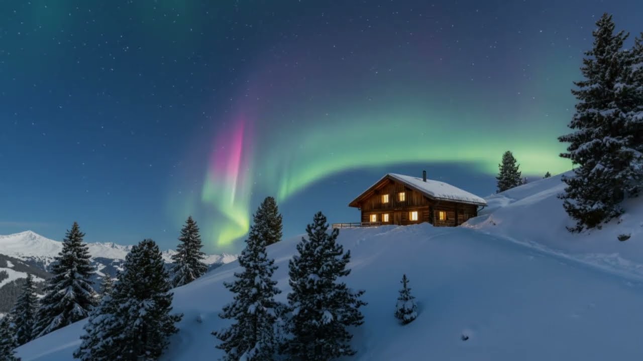 Gentle Aurora Night Wind White Noise for Focus | 5 Hours