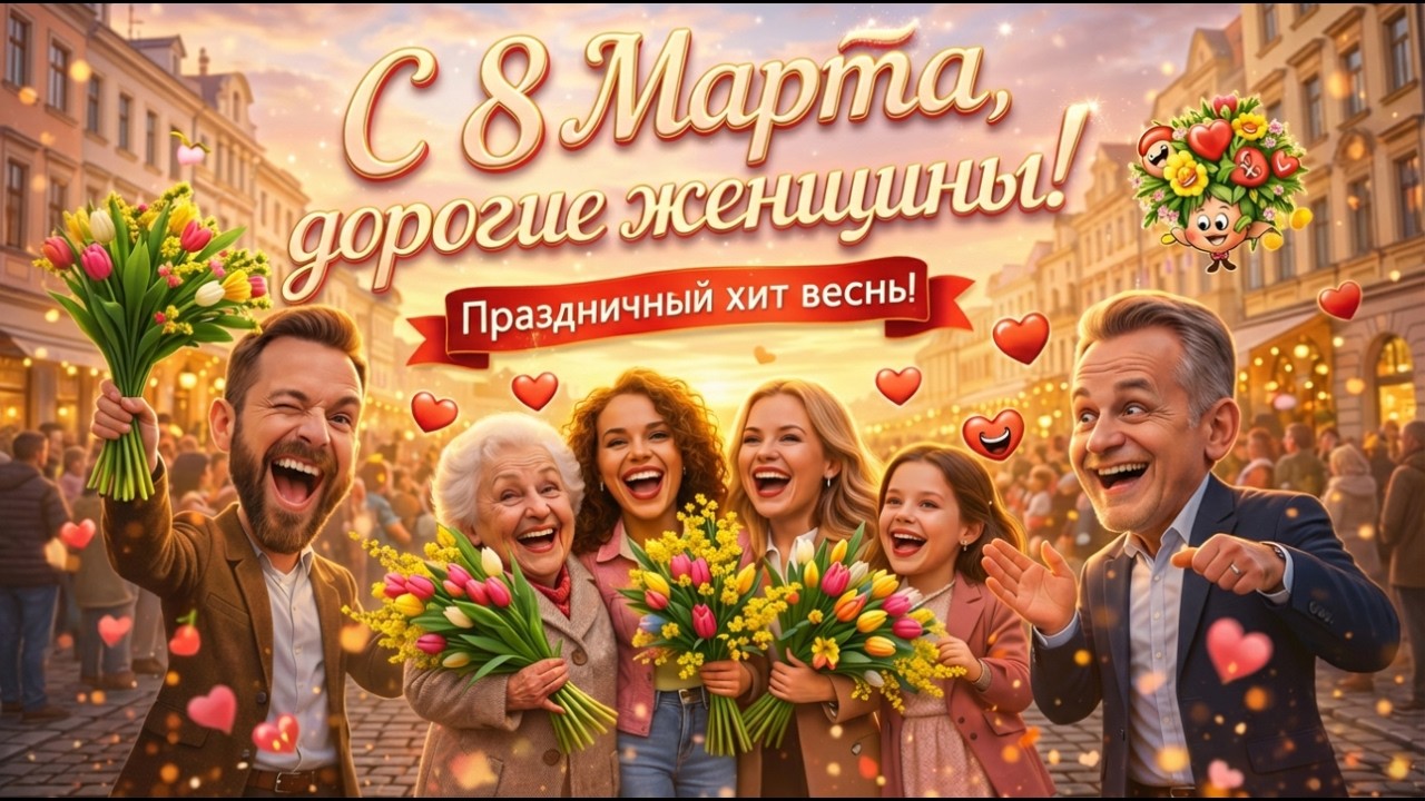 🌷С 8 Марта, дорогие женщины! | 💐Праздничный хит весны