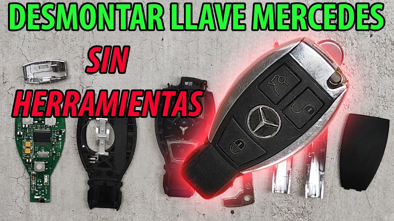 Como desmontar LLAVE de MERCEDES sin herramientas en 2 minutos