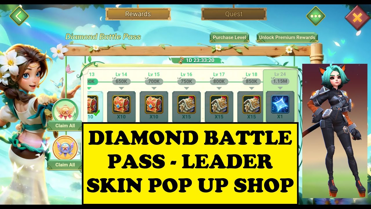 Lords Mobile - DIAMOND BATTLE PASS - LEADER SKIN POP UP SHOP AND 2026 CHAMPIONSHIP