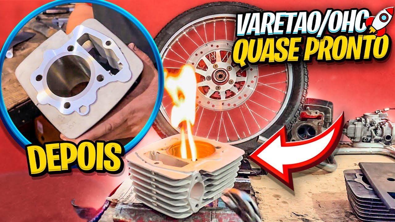 CILINDRO DO VARETA/OHC 233cc ENCAMISADO E DIAMANTADO ‹‹ Maycon Aragão ››