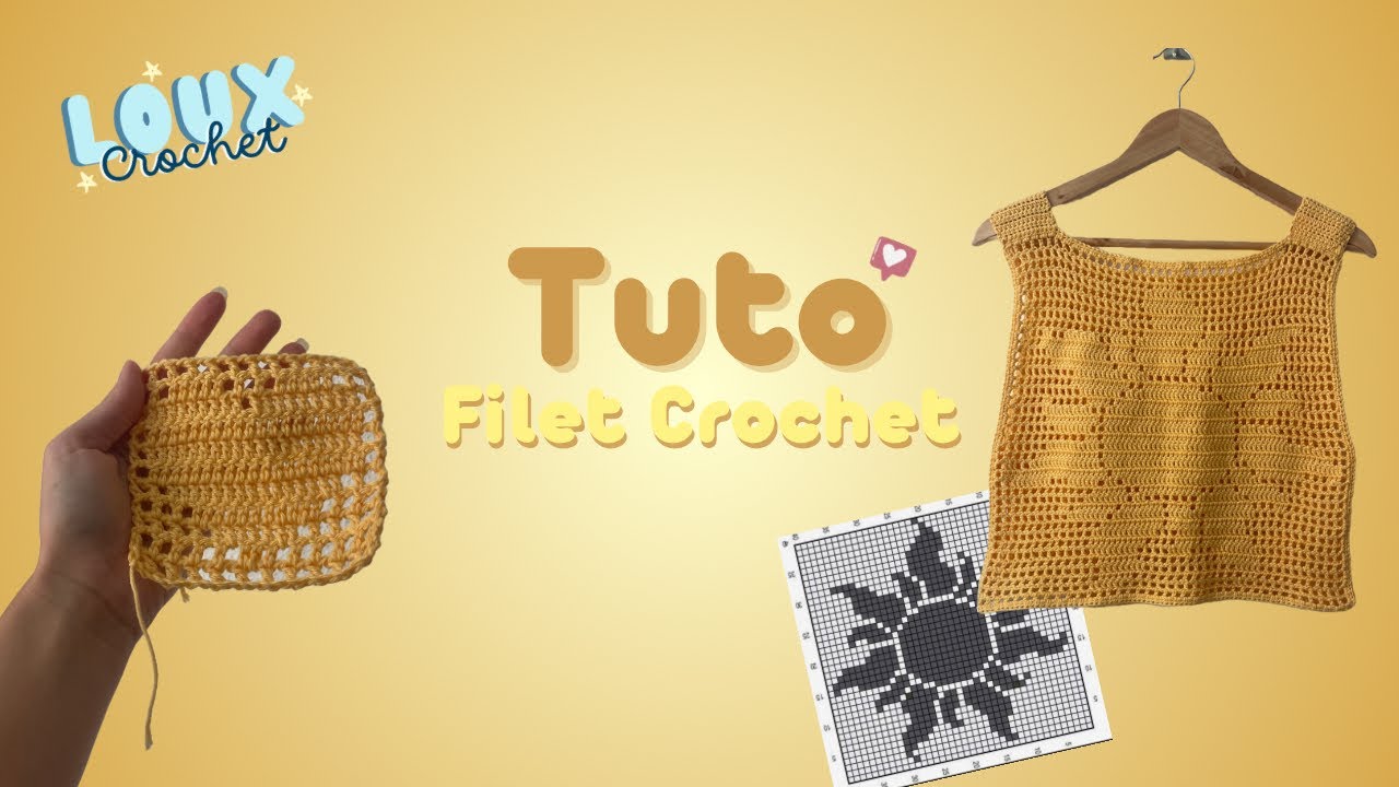 Tuto Filet crochet ☀️| Débutant | Apprendre le filet crochet en français
