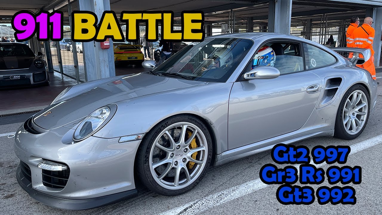BATALLA DE  PORSCHES. QUE PORSCHE ES MAS RAPIDO? 911 GT2 vs GT3 Vs GT3 RS