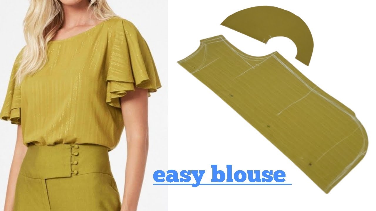 💥 Простой и красивый мастер-класс по крою и шитью летней рубашки | очень легко для начинающих