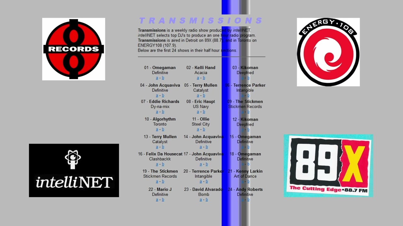 Kenny Larkin - Transmissions 21 (intelliNET Promo Radio Mix) 1997
