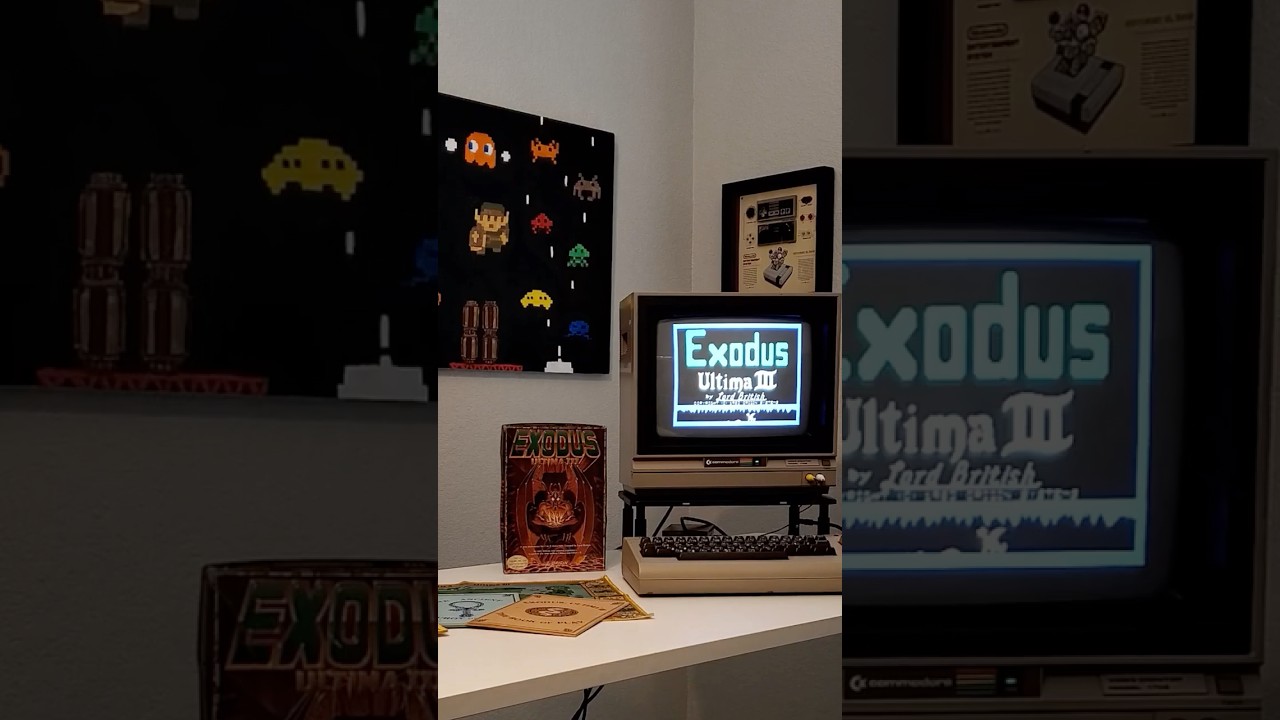 Загрузка Ultima 3 на Commodore 64 (дисковод с грохотом!) #shorts #Ultima3 #c64
