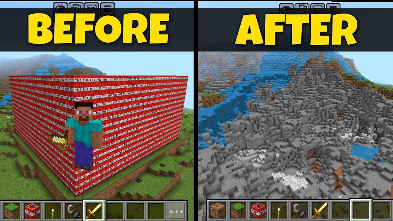 10000 TNT Mega TNT 💥 froze my game ☠️