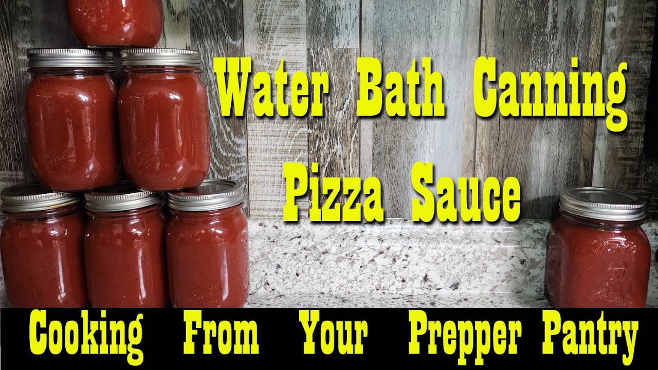 Make Pizza Sauce from your Prepper Pantry ~ Recipe & Water Bath Canning