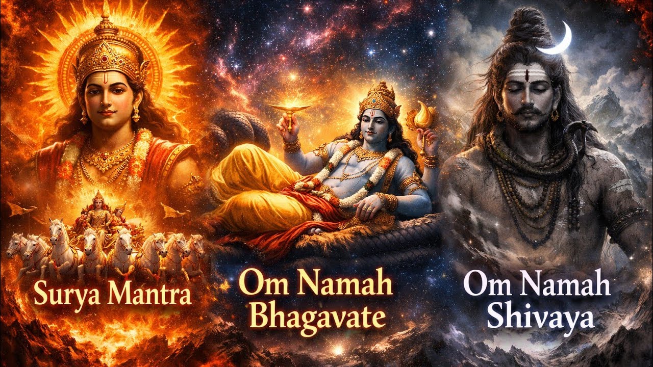 Surya Mantra • Om Namah Bhagavate • Om Namah Shivaya | AI Devotional Meditation
