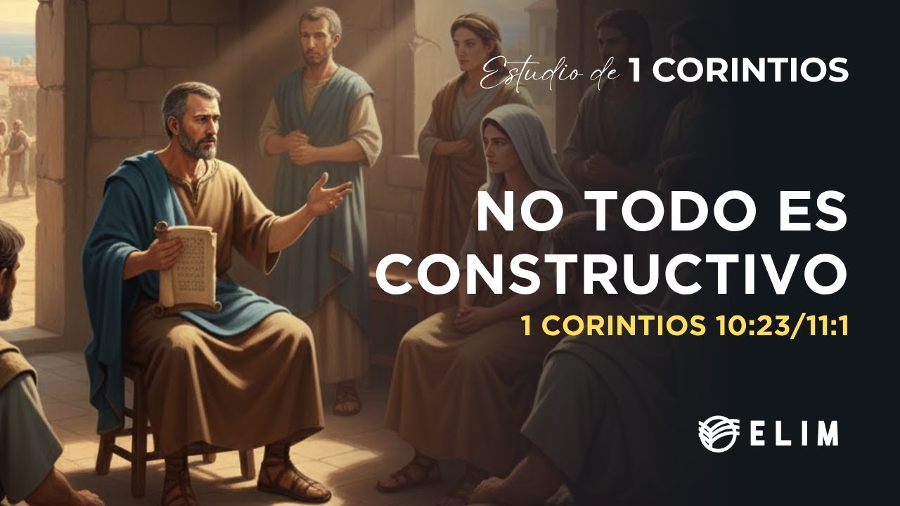 No todo es constructivo | 1 Corintios 10:23-11 | Estudio Bíblico