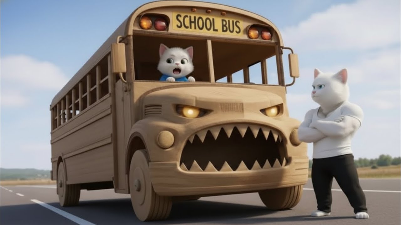 Kitten Teased for Playing with a Cardboard Bullet Train | Heartwarming Moral Story#kitten#cat