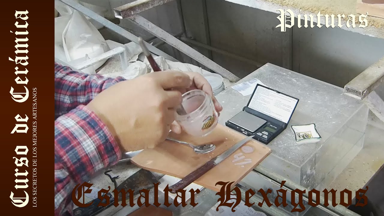 Curso de Cerámica - Como Esmaltar Hexágonos