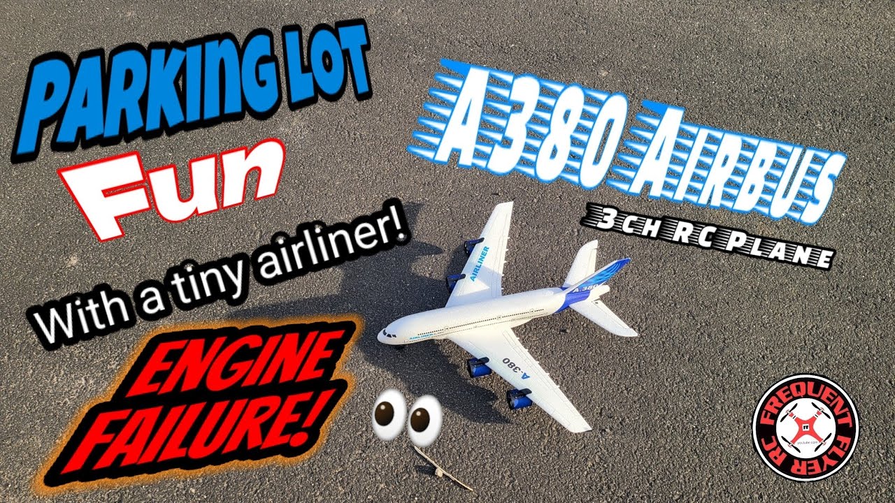 A380 Airliner Airbus 3Ch RC Plane Takeoff / Landing with ENGINE FAILURE 💀
