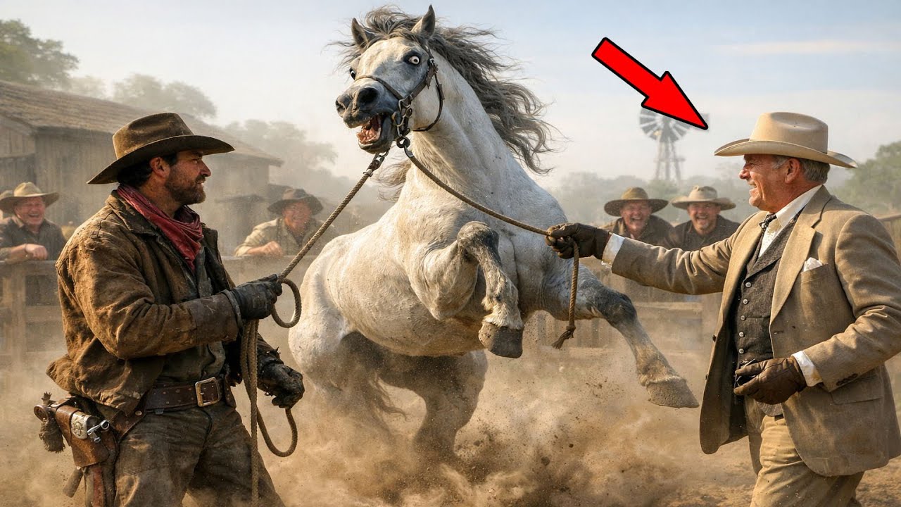 Rich Rancher Gives a Poor Cowboy a Wild Arabian Horse to Mock Him — Big Mistake