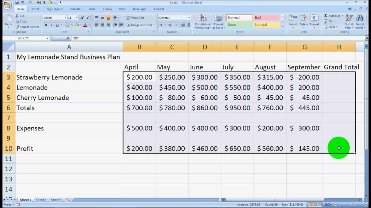 Microsoft Excel Overview for Beginners Tutorial - Excel 2003, 2007, 2010