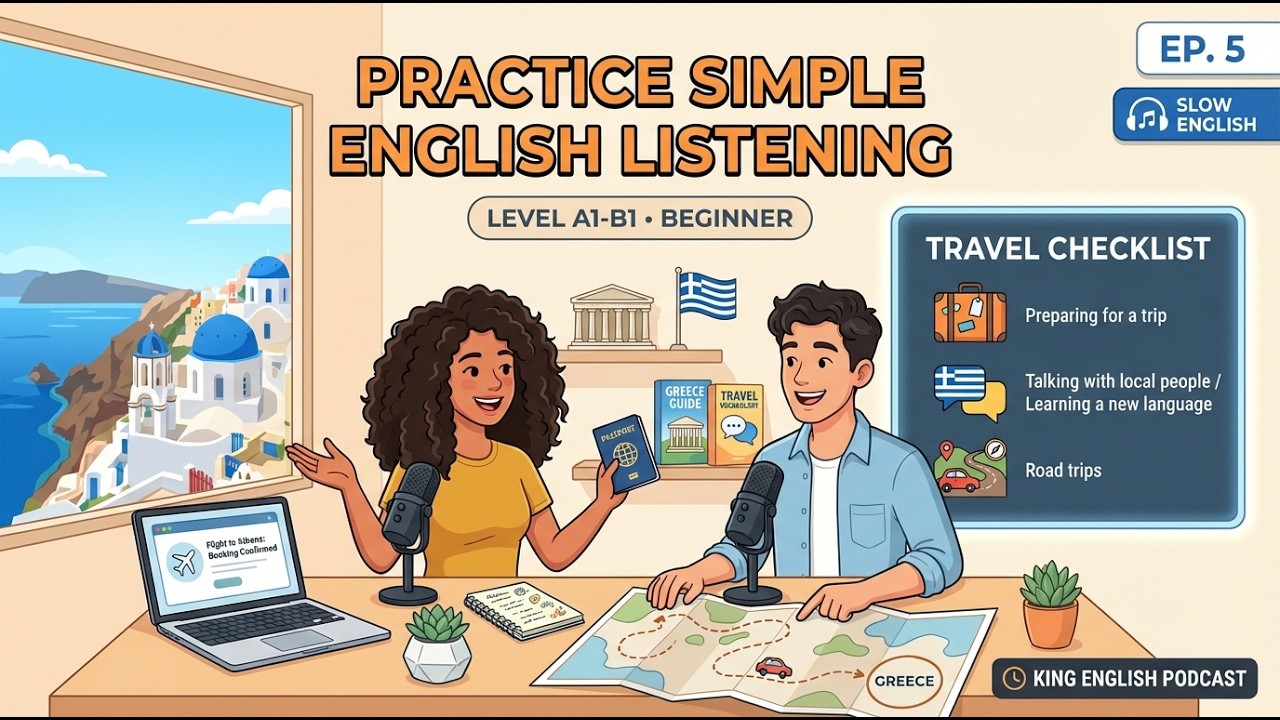 Изучайте английский с помощью подкастов | 5 упражнений на аудирование уровня A1 - Планирование по...